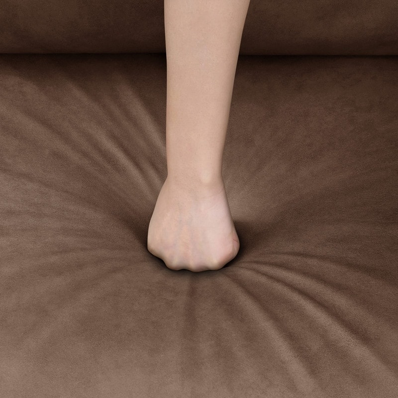 Spruce & Spring Ezra 89" Modern High Back Living Room Sofa with USB & Cup Holders