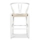 preview thumbnail 23 of 38, Poly & Bark Weave 23.5" Seat Height Counter Stool - Solid Wood with Woven Seat