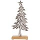 preview thumbnail 2 of 4, Embossed Swaying Tree Metal Christmas Decoration - 12"