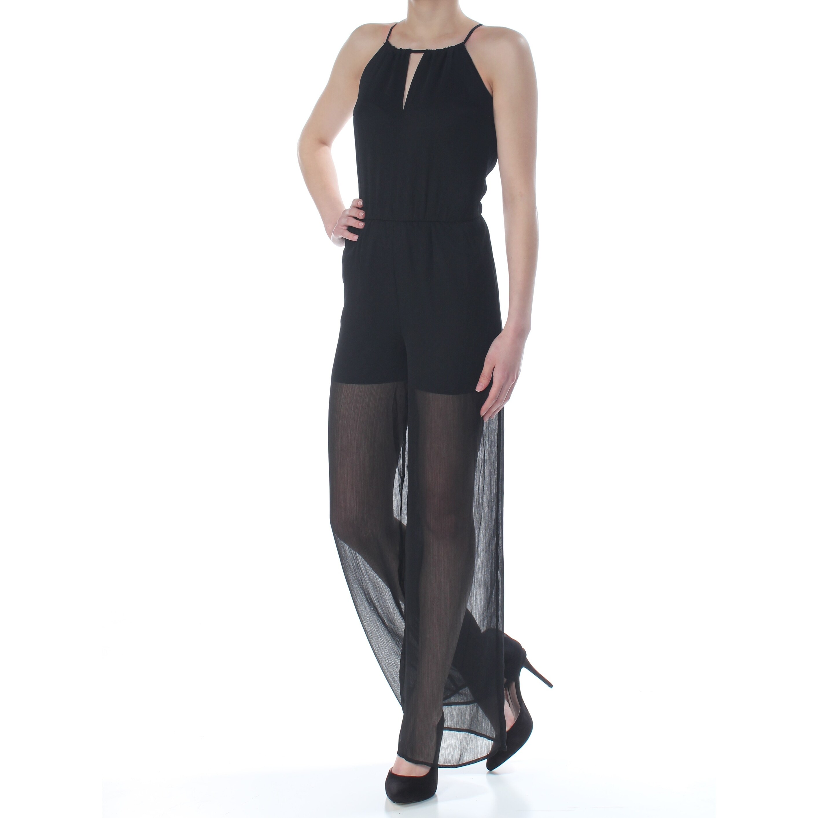 black cocktail jumpsuit