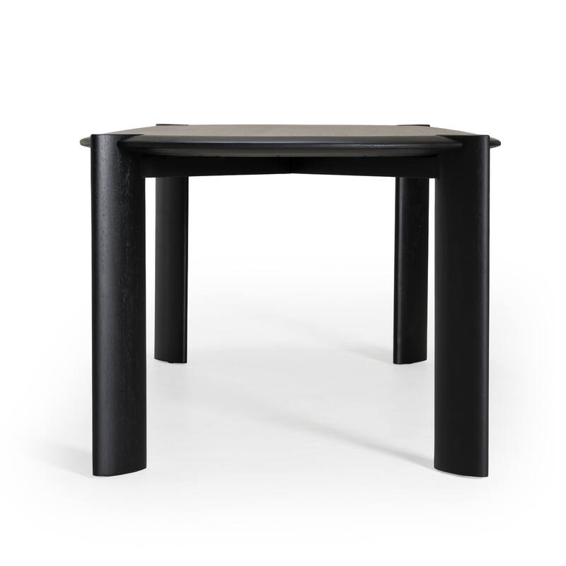 Modrest Steven Modern Black Oval Dining Table