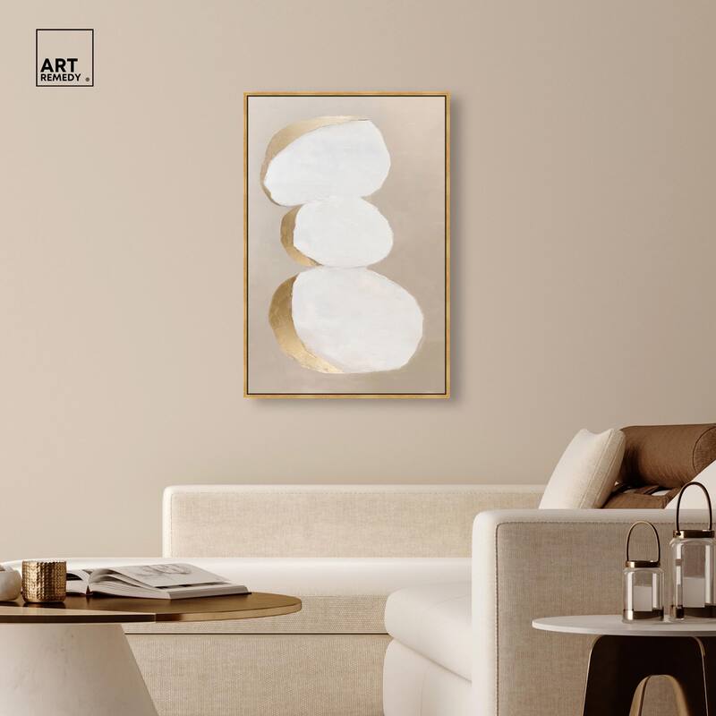 Stacked Stones I Canvas by Art Remedy