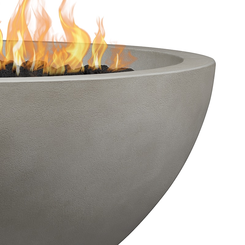 Alta Large Natural Gas Fire Bowl in Shade by Jensen Co