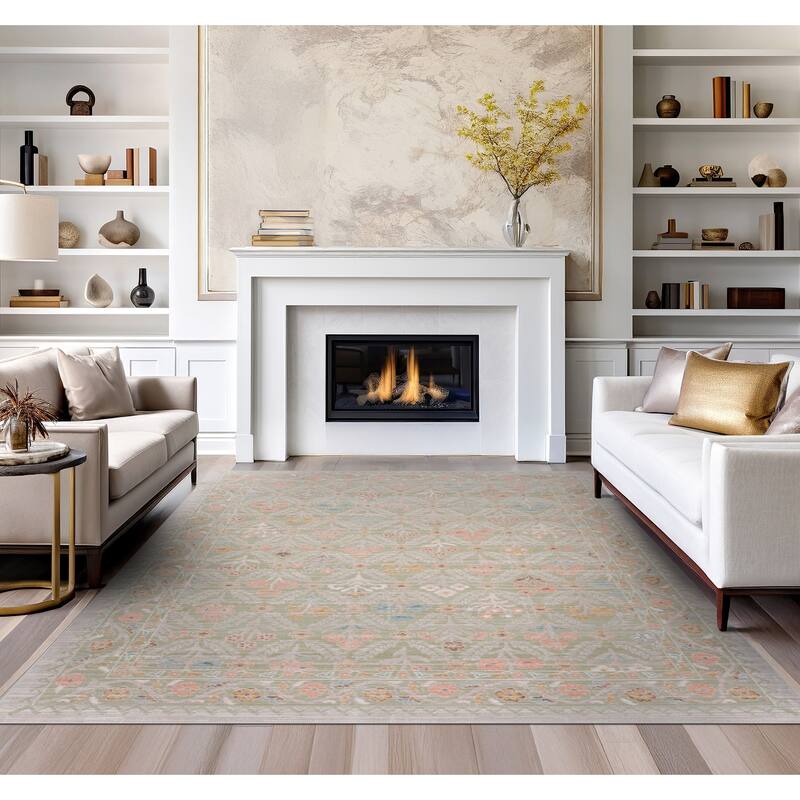 Crosswood Camilla Traditional Floral Indoor Polyester Area Rug