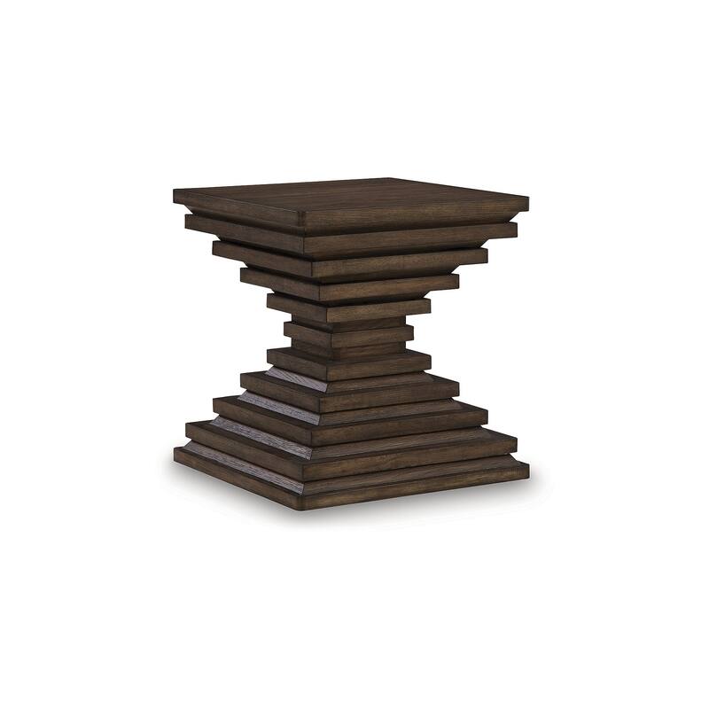 Signature Design by Ashley Hannodream Brown End Table - 22" W x 22" D x 23.75" H