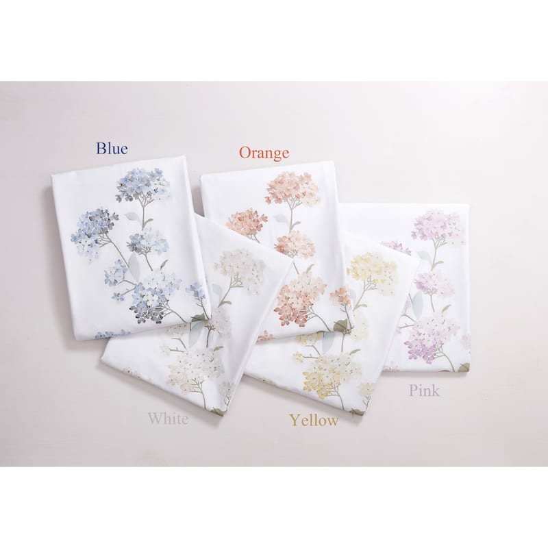 Broderie ensemble housse de couette Collection Hydrangea Embroidery Duvet Set (6 Color)