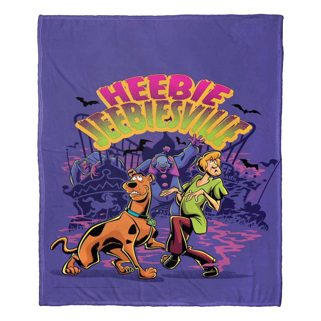 Warner Brothers Scooby-Doo Heebie Jeebiesville Silk Touch Throw Blanket