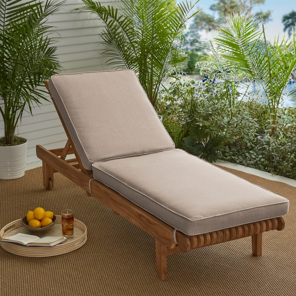 Sorra Home Sunbrella Outdoor Chaise Lounge Cushion