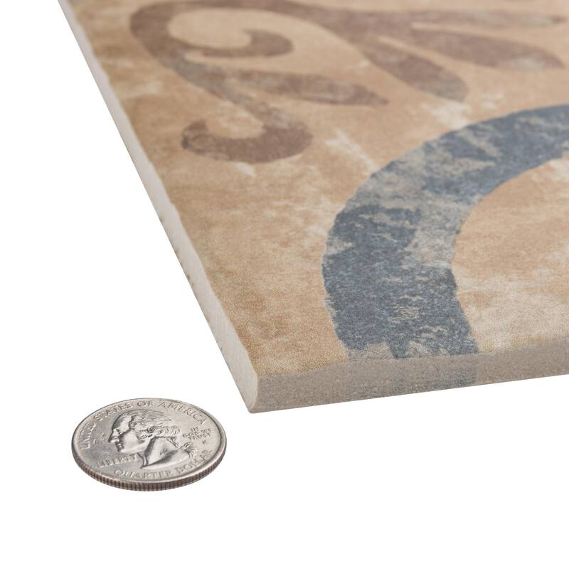 Merola Tile Americana Newton 8-3/4" x 8-3/4" Porcelain Floor and Wall Tile