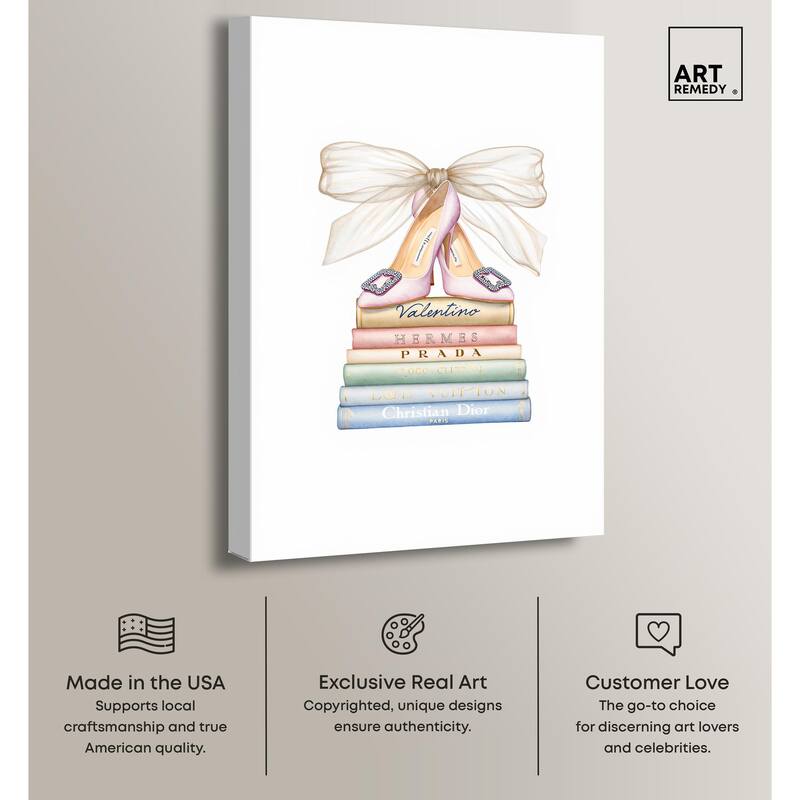 Bibliotheca Belle Canvas by Art Remedy, Gallery Wrapped