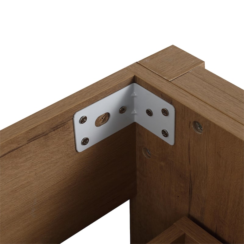Bathroom Vanity With Sink In 30 Inch, Freestanding Bathroom Vanity With 2 Soft Close Drawers