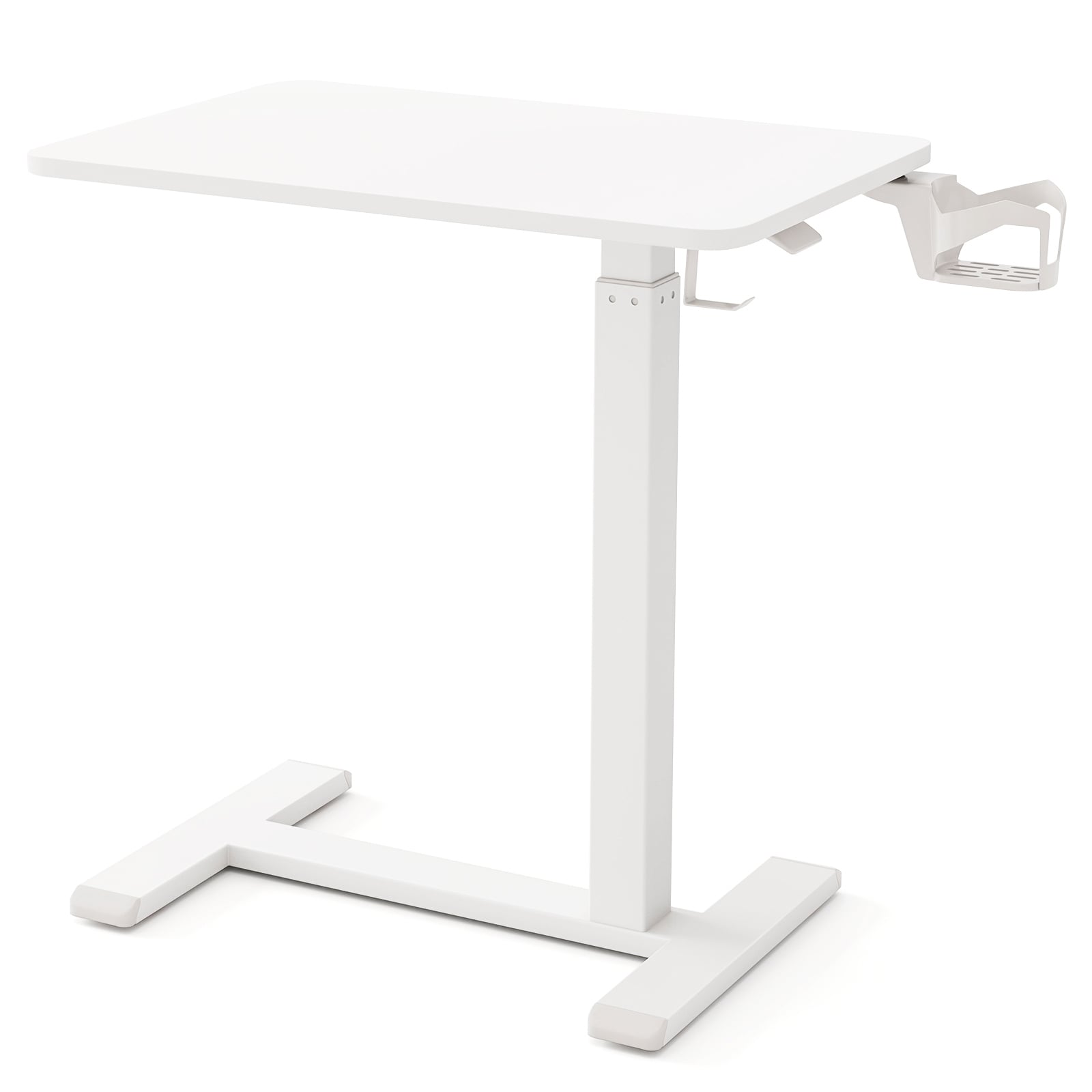 Engineered Wood Mobile Standing Desk with Adjustable Height