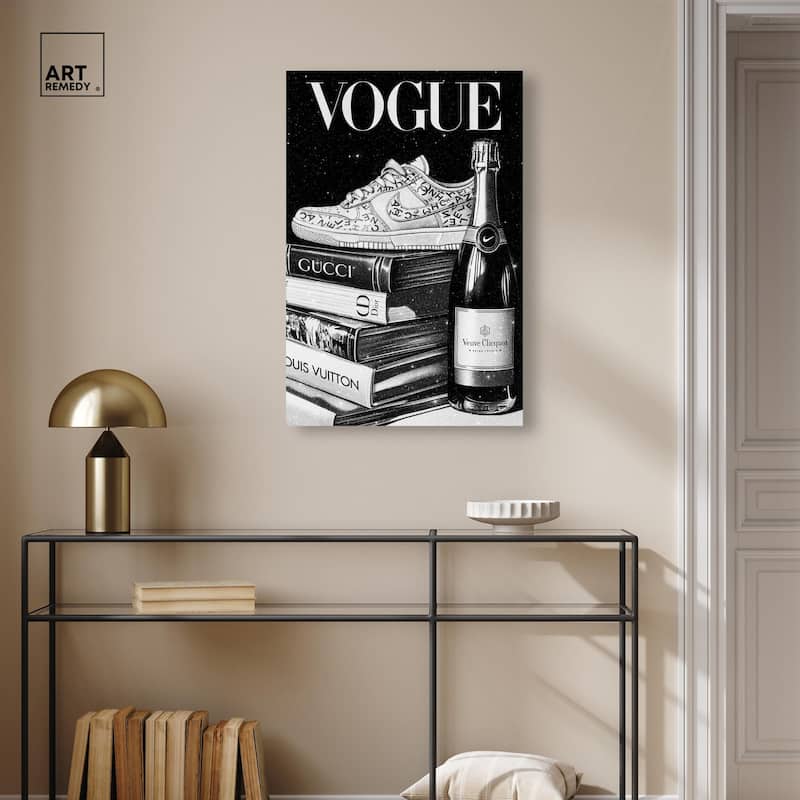 Sneaker Glitz and Glam Cover II Canvas by Art Remedy, Gallery Wrapped