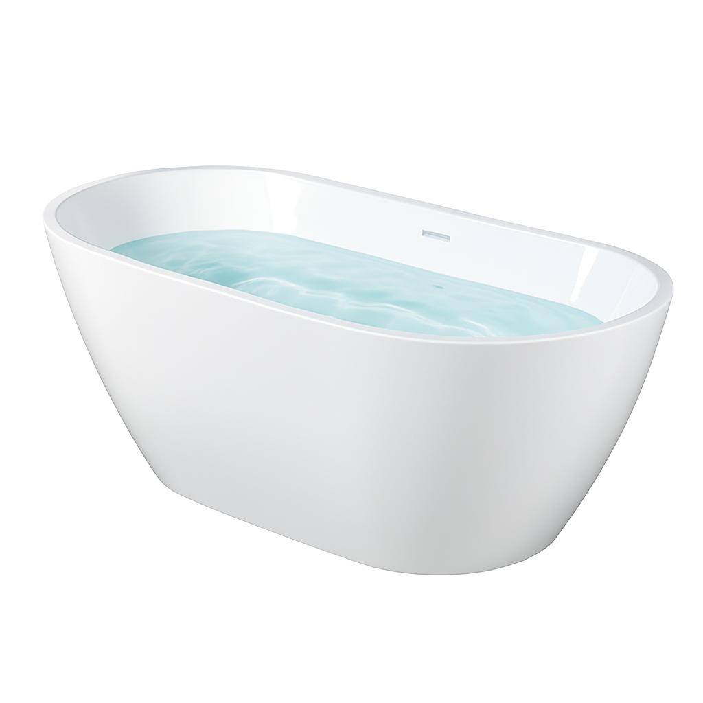 KBV 55'' x 29" Freestanding Soaking Acrylic Bathtub GTBT0016 - 55"