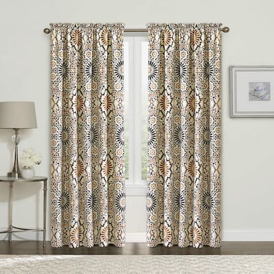 Serenta Tradewinds Printed 2 Piece Curtain Set - 60" x 84"