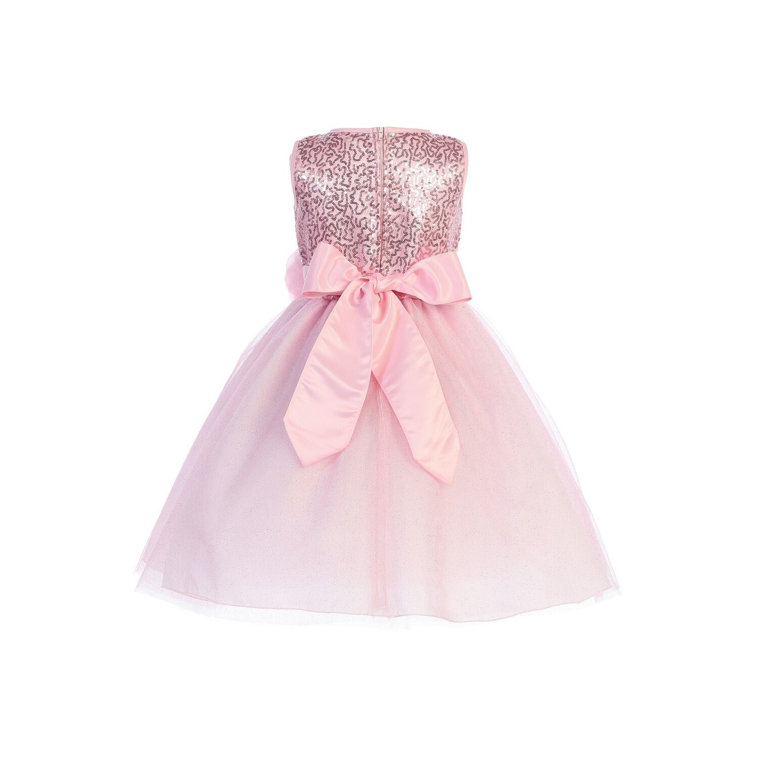 girls pink sparkly dress