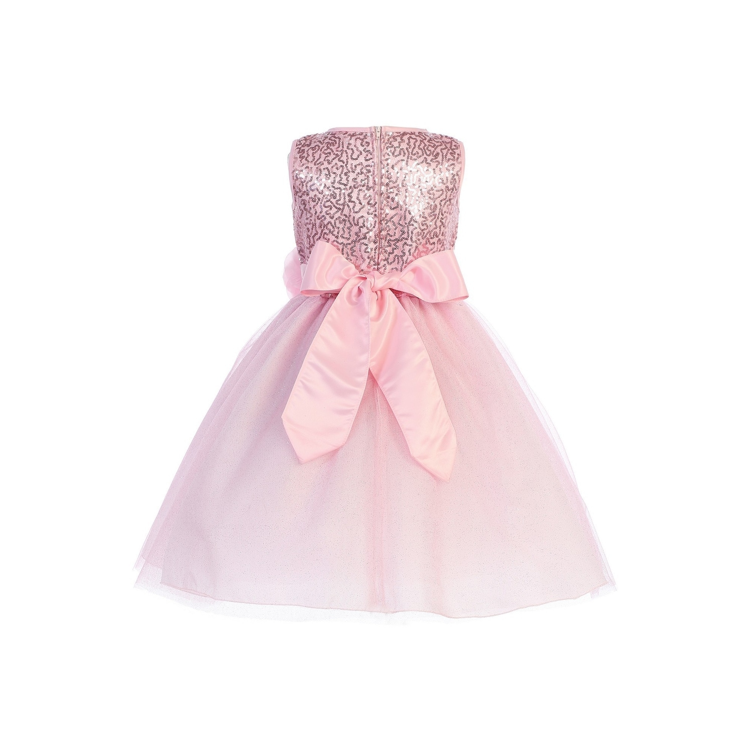 girls pink sparkly dress