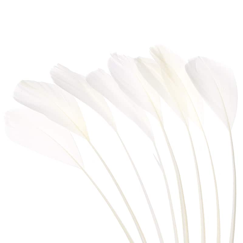 6-8 Inch Goose Feathers, 100 Pack Bulk Natural Feathers Style 4 - 6-8 Inch