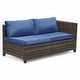 preview thumbnail 13 of 20, 3 Pieces Wicker Patio Outdoor Sectional Set