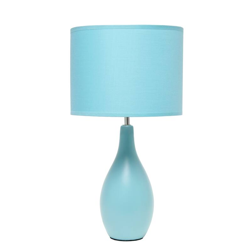 18.11" Standard Dewdrop TableLamp with Matching Fabric Shade