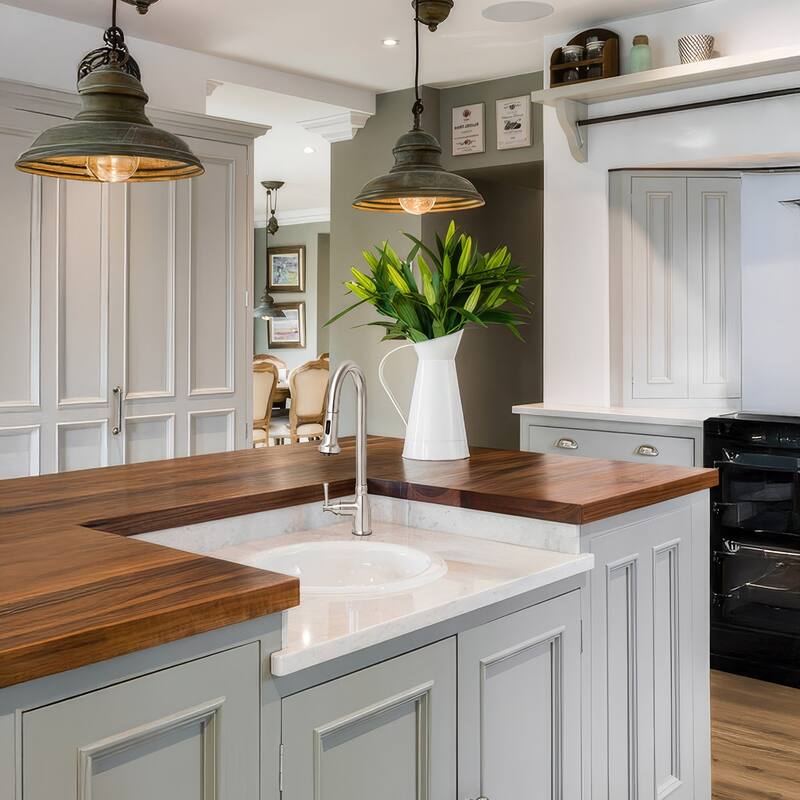 Elementhaus Fireclay Circular Drop In/Undermount Sink