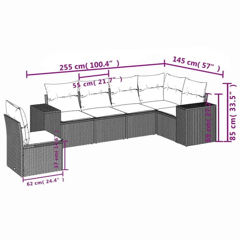 vidaXL Garden Sofa Set