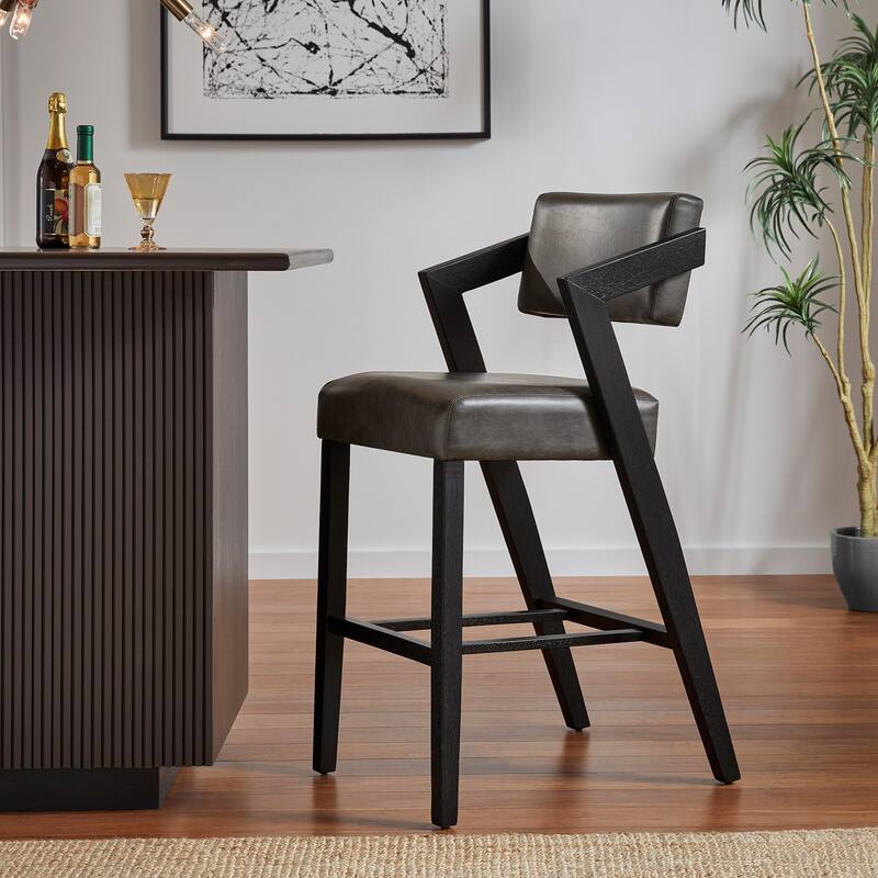 Kalispell Wood Finish Counter & Bar Chair by iNSPIRE Q Modern
