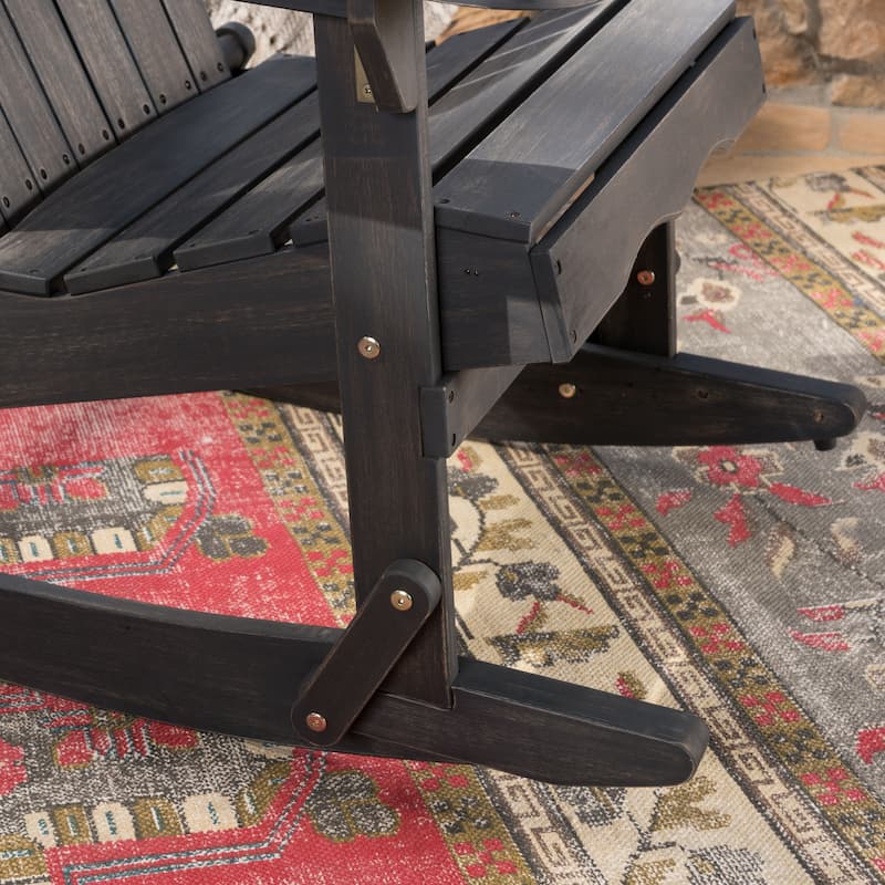 Malibu Outdoor Adirondack Rocking Chair by Christopher Knight Home