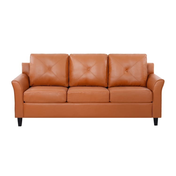 Raelynn Button Tufted Sofa Affordable Modern Sofa - Microfiber Couch for Small Spaces, Living Room, Bedroom