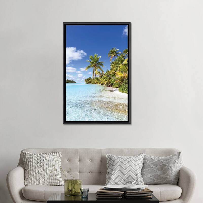 "Dream Beach On One Foot Island, Cook Islands" by Matteo Colombo Framed