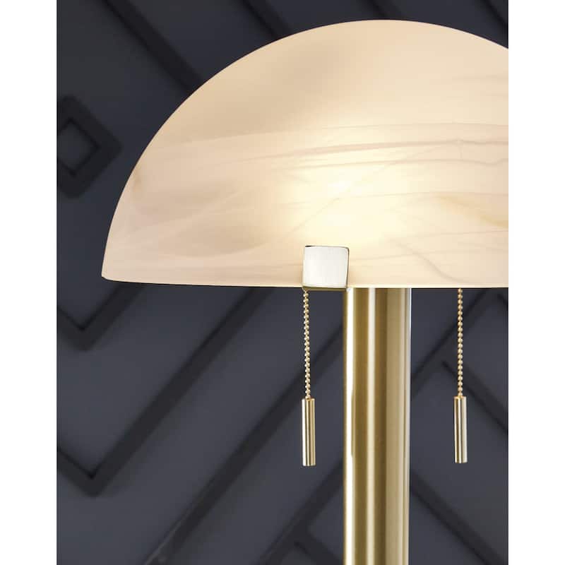 Signature Design by Ashley Tobbinsen Metallic Floor Lamp - 15.75" W x 15.75" D x 61.25" H
