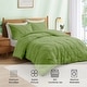 preview thumbnail 21 of 65, 3 Piece Reversible Pintuck Pinch Pleat Bohemia and Tufted Clipped Comforter Set