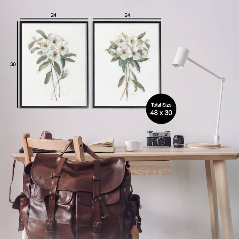 Stupell Wild Spring Flower Bundles Framed Giclee Art Design By Sally Swatland (Set of 2)