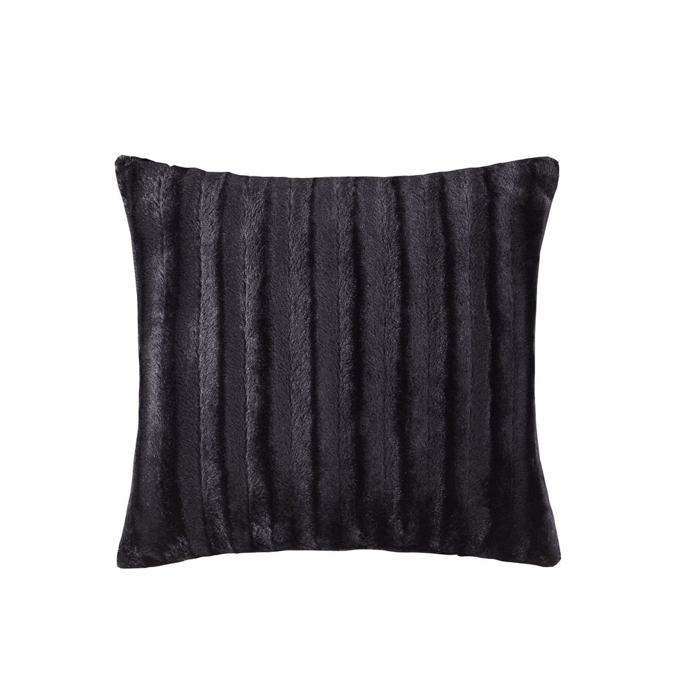 Madison Park Duke Faux Fur Square Throw Pillow