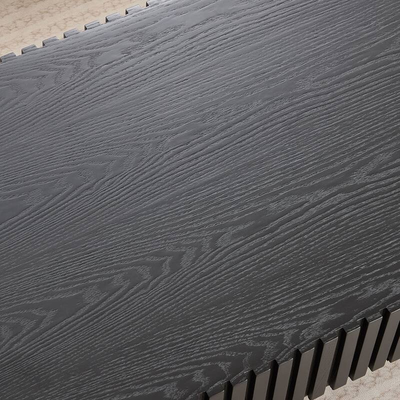 Drum Coffee Table Oval Center Table for Living Room Bedroom, Rustic End Table Sofa Table Black Side Table