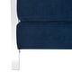 preview thumbnail 9 of 9, SAFAVIEH Walden Modern Tufted Velvet Chrome Accent Chair - 30" W x 33.5" D x 34.3" H