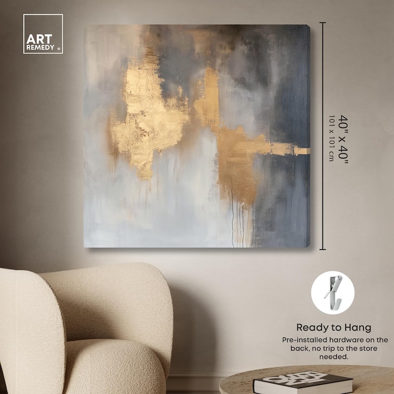 Golden Imprint Canvas by Art Remedy, Gallery Wrapped