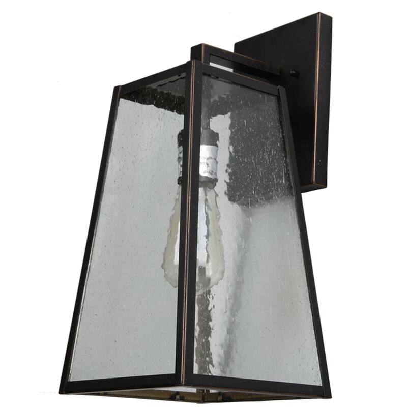 1 Light Outdoor Wall Mounted Lighting In Oil Rubbed Bronze - 10.25L x 9W x 19.75H in. - 10.25L x 9W x 19.75H in.