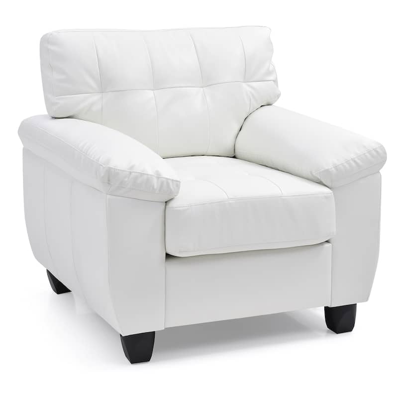 Tufted Upholstered Accent Chair - 36" - White