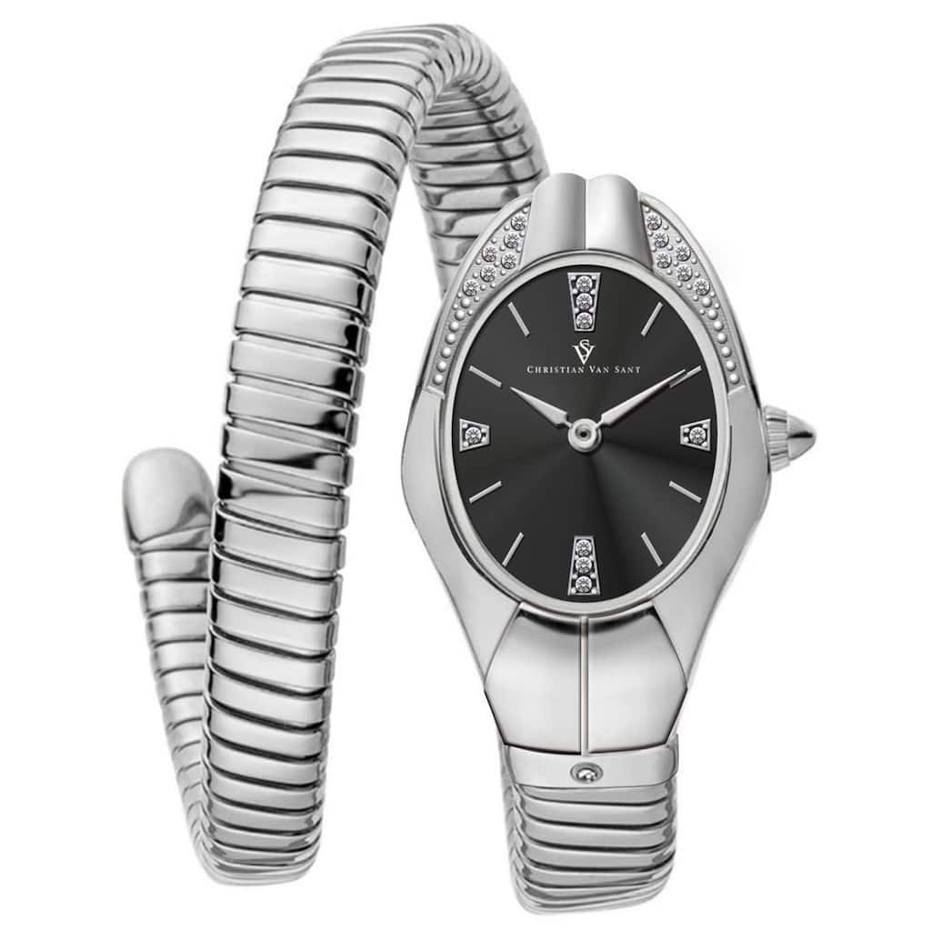 Christian Van Sant Women's Naga Black Dial Watch - CV0880 - 6 (36)