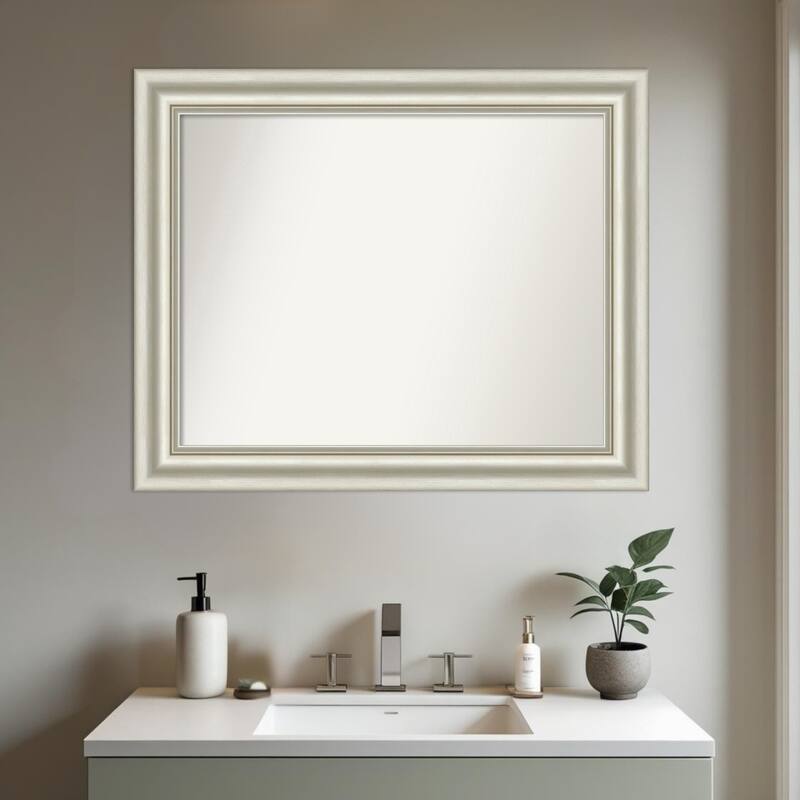 Sophia Non-Beveled Framed Bathroom Vanity Wall Mirror