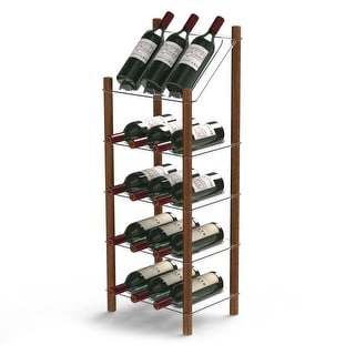 Life Story MyWinebar 15 Bottle Wine Holder Storage Rack Stand with ...