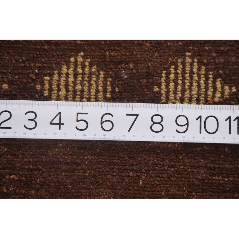 Gabbeh Kashkoli Striped Area Rug Handmade Wool Carpet - 4'6" x 6'5"