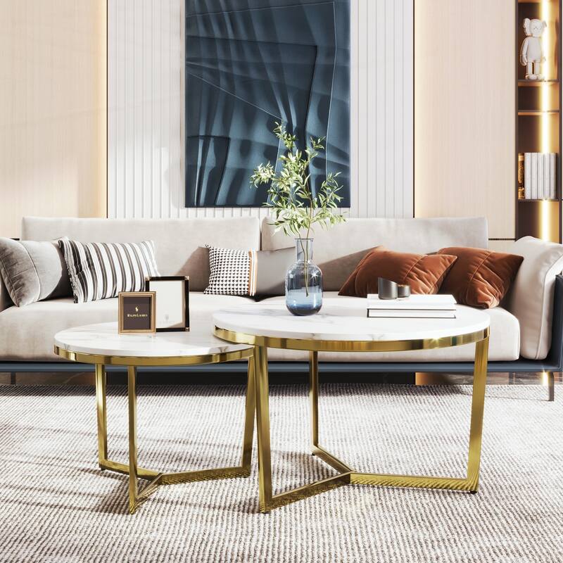 Modern Round Nesting Coffee Table
