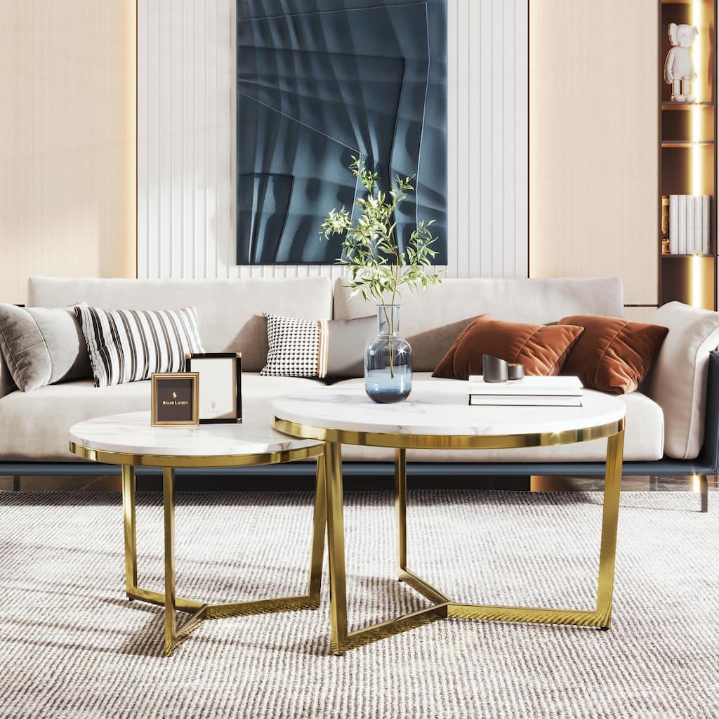 Modern Round Nesting Coffee Table
