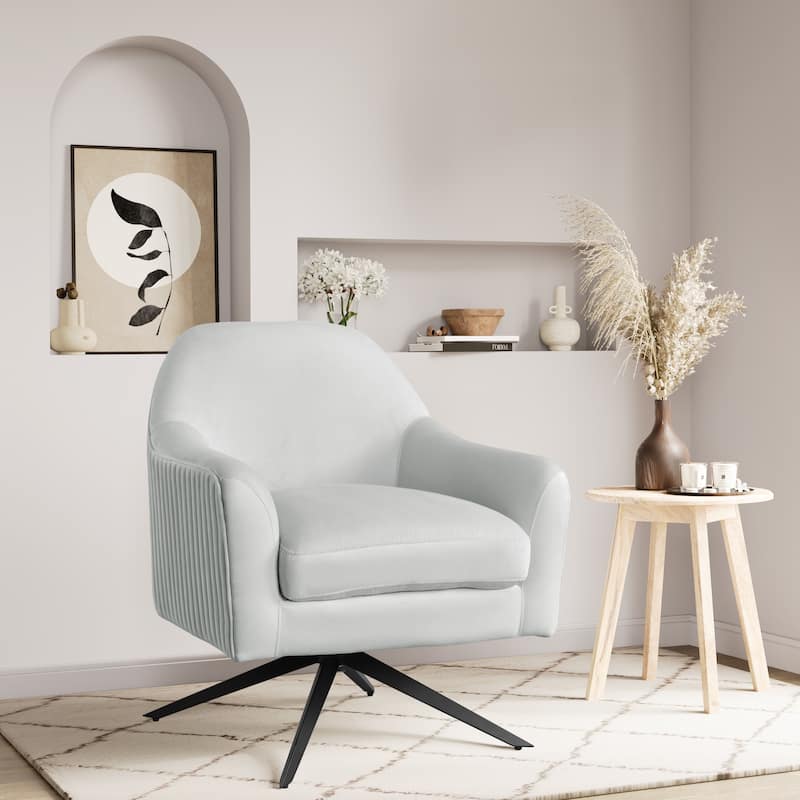 Lifestyle Solutions Forrester Swivel Accent Chair - Grey
