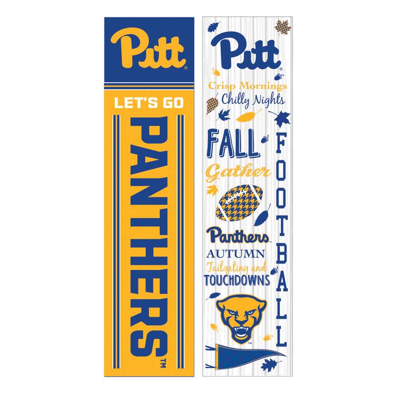 47" Double Sided Seasonal Porch Leaner, University of Pittsburgh - 47" x 11.25"