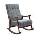 preview thumbnail 28 of 39, AVAWING Upholstered Rocking Chair Modern High Back Armchair