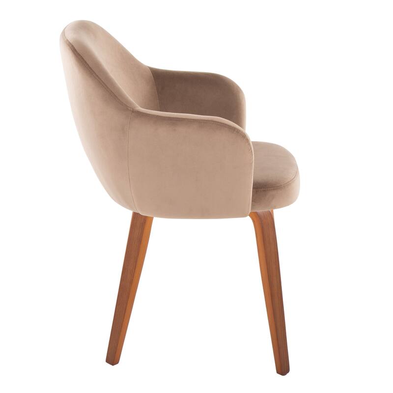 Porch & Den Beckett Dining Chair with Bent Wood Legs (Set of 2)