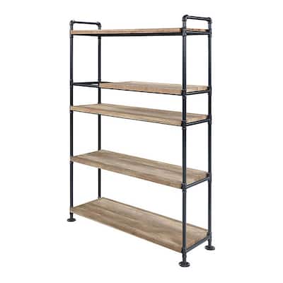 Oak and Sandy Black Bookshelf